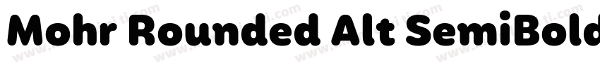 Mohr Rounded Alt SemiBold字体转换